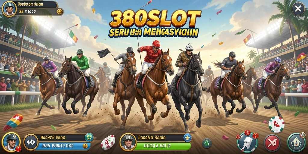 Tampilan gameplay 380SLOT dengan aksi balapan yang seru dan mendebarkan.