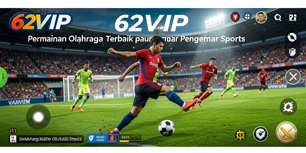 Tampilan gameplay seru di 62VIP yang penuh aksi olahraga.