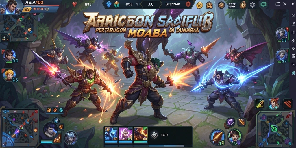 Tampilan gameplay menegangkan di <strong>ASIA100</strong>
