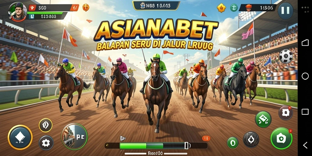 Tampilan gameplay balapan seru dari ASIANABET yang menguji kecepatan.