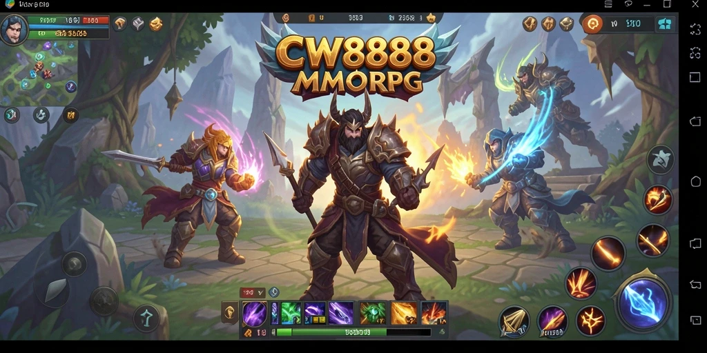 Screenshot gameplay CW8888 yang menampilkan aksi seru dalam pertempuran.