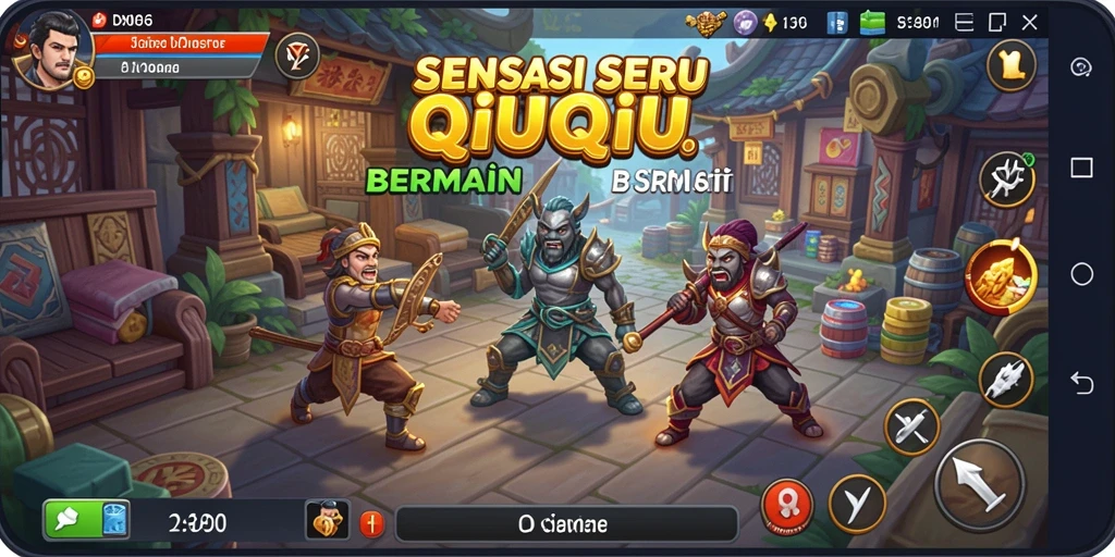 Tampilan gameplay seru D06 dalam permainan QiuQiu.