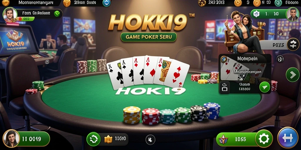 Screenshot HOKI9 menampilkan gameplay poker yang mendebarkan.