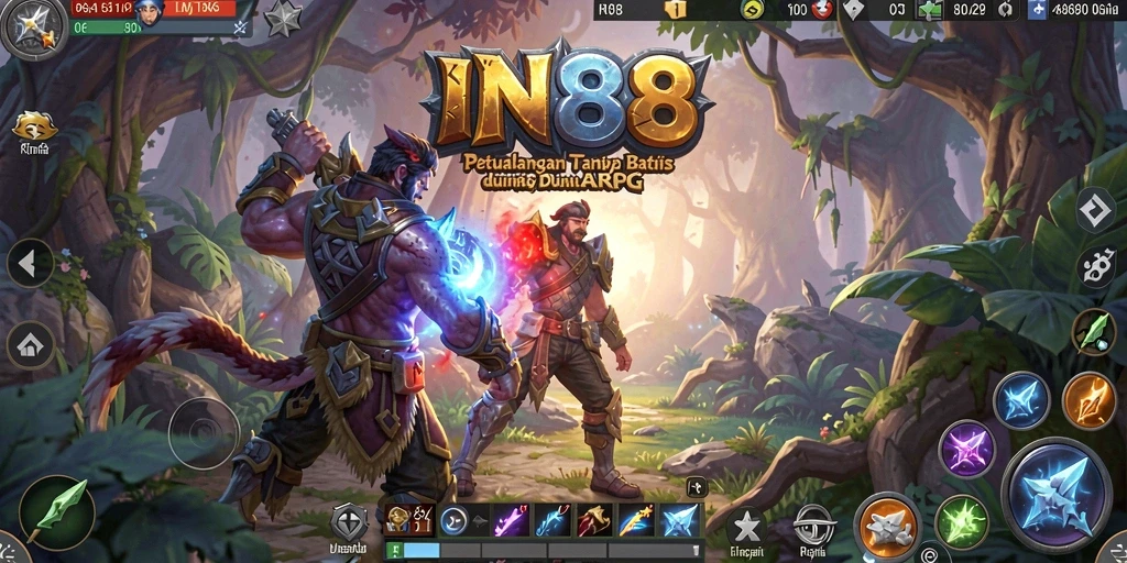 Tampilan gameplay ARPG yang mendebarkan dan penuh aksi.