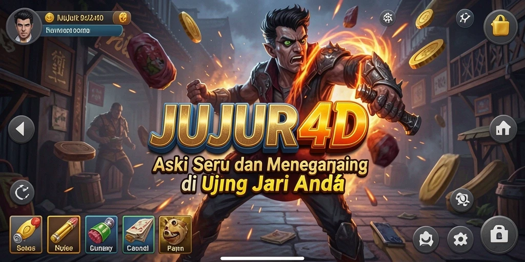 Tampilan gameplay JUJUR4D yang penuh aksi dan seru.