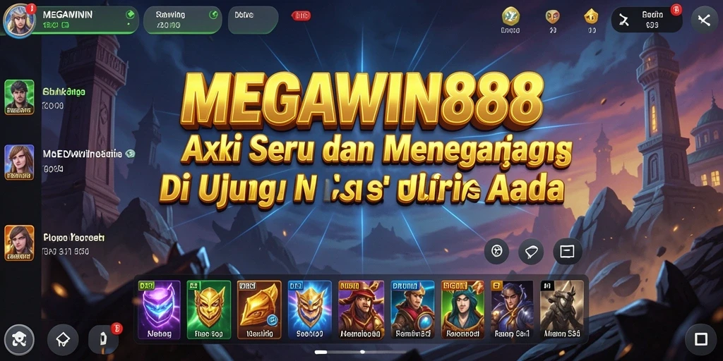 Tampilan aksi yang mendebarkan dalam gameplay MEGAWIN888.