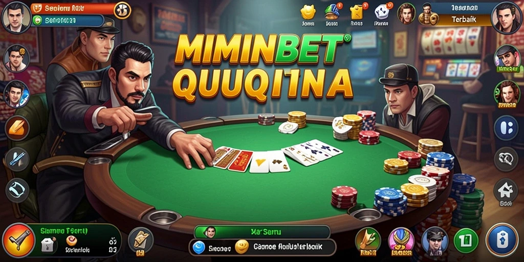 Screenshot gameplay MIMINBET menunjukkan aksi seru permainan QiuQiu.