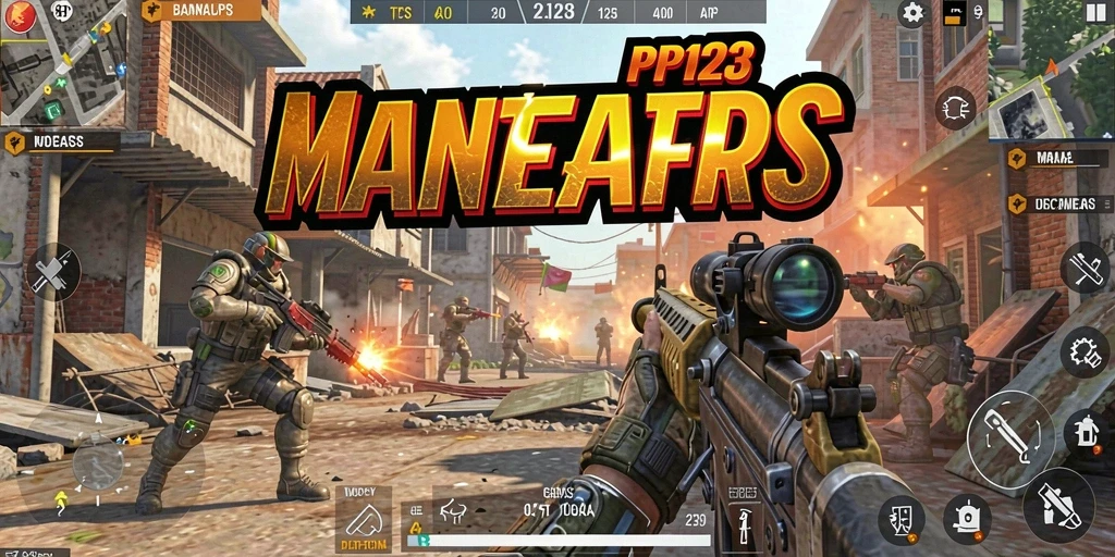 Tampilan gameplay seru dan mendebarkan dalam PP123.