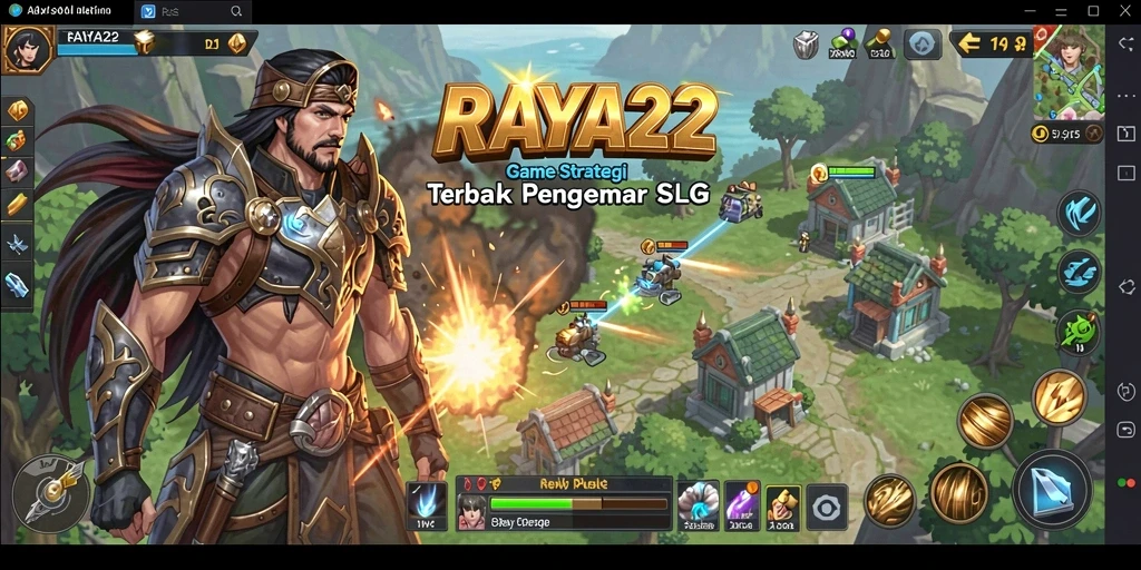 Tampilan gameplay mendebarkan di RAYA22 dengan strategi SLG.
