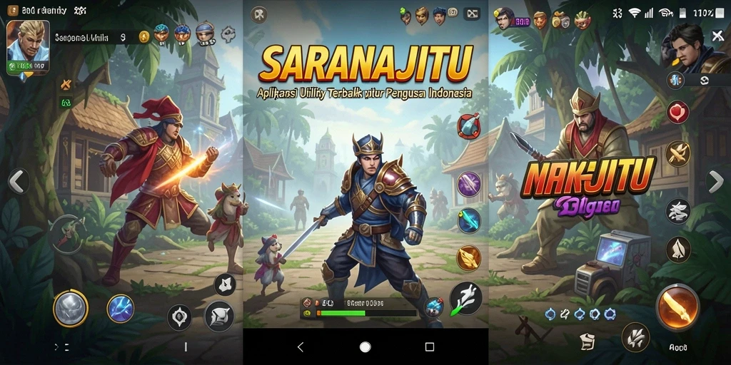 Tampilan utama SARANAJITU yang memperlihatkan fitur Utility.