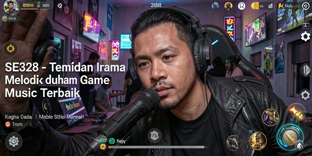Screenshot gameplay menunjukkan keseruan bermain musik dengan teman.