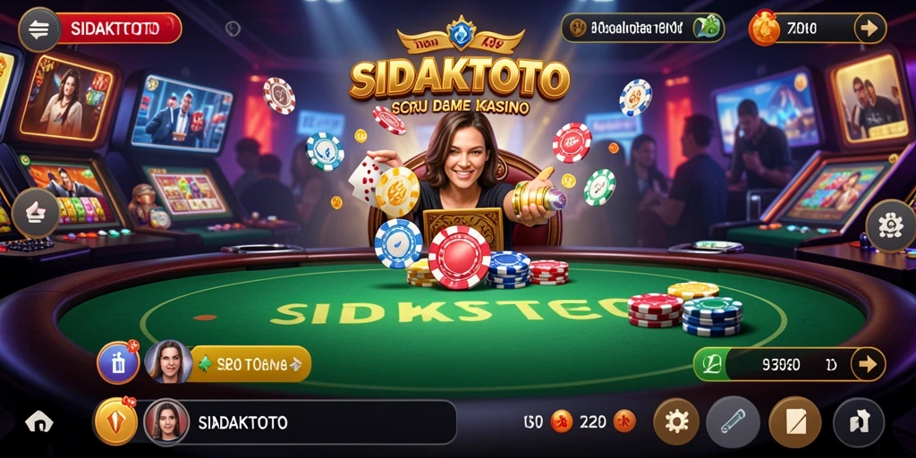 Tampilan gameplay Kasino yang seru dan interaktif.