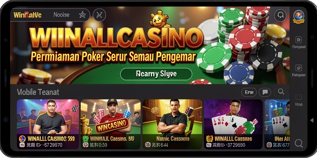 Tampilan menarik dan gameplay seru dalam WINALLCASINO.